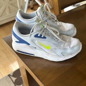 Nike White and Blue Air Max Sneakers